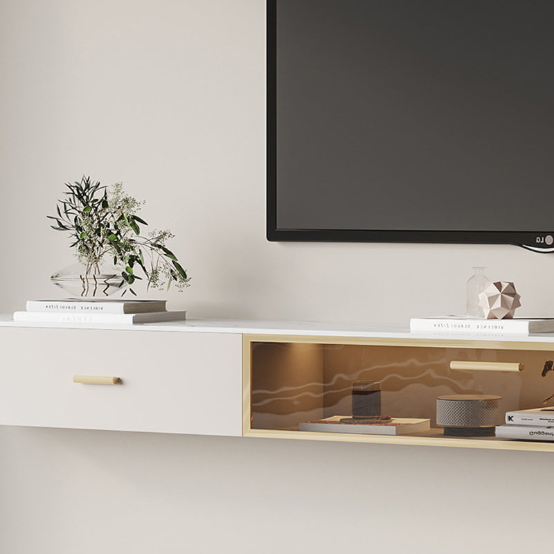 Modern Wall Mount TV Stand 2 Drawers Wooden TV Console for Living Room Clearhalo 'furn' 'furn_tv_stands_entertainment_centers' 'Furniture' 'Living Room Furniture' 'TV Stands & Entertainment Centers' 'TV Stands & Media Storage Furniture' 'tv_stands_entertainment_centers' 6227896