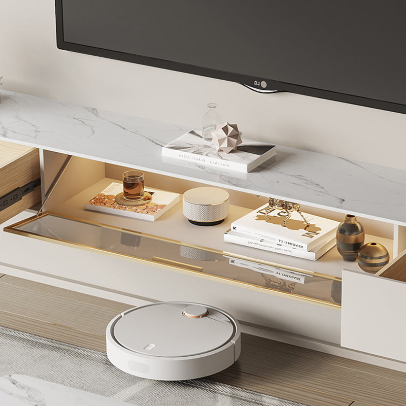 Modern Wall Mount TV Stand 2 Drawers Wooden TV Console for Living Room Clearhalo 'furn' 'furn_tv_stands_entertainment_centers' 'Furniture' 'Living Room Furniture' 'TV Stands & Entertainment Centers' 'TV Stands & Media Storage Furniture' 'tv_stands_entertainment_centers' 6227899