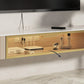 Modern Wall Mount TV Stand 2 Drawers Wooden TV Console for Living Room Clearhalo 'furn' 'furn_tv_stands_entertainment_centers' 'Furniture' 'Living Room Furniture' 'TV Stands & Entertainment Centers' 'TV Stands & Media Storage Furniture' 'tv_stands_entertainment_centers' 6227902