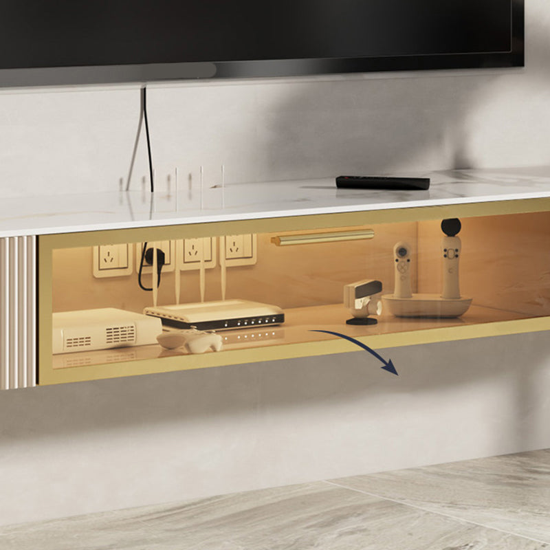 Modern Wall Mount TV Stand 2 Drawers Wooden TV Console for Living Room Clearhalo 'furn' 'furn_tv_stands_entertainment_centers' 'Furniture' 'Living Room Furniture' 'TV Stands & Entertainment Centers' 'TV Stands & Media Storage Furniture' 'tv_stands_entertainment_centers' 6227902