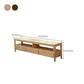 Scandinavian Wood TV Console Open Storage TV Media Stand with Drawers for Living Room