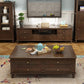 Traditional Wood TV Console Open Storage TV Media Stand with Drawers for Living Room Clearhalo 'furn' 'furn_tv_stands_entertainment_centers' 'Furniture' 'Living Room Furniture' 'TV Stands & Entertainment Centers' 'TV Stands & Media Storage Furniture' 'tv_stands_entertainment_centers' 6228016