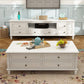 Traditional Wood TV Console Open Storage TV Media Stand with Drawers for Living Room Clearhalo 'furn' 'furn_tv_stands_entertainment_centers' 'Furniture' 'Living Room Furniture' 'TV Stands & Entertainment Centers' 'TV Stands & Media Storage Furniture' 'tv_stands_entertainment_centers' 6228017