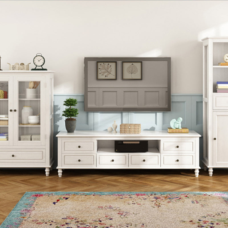 Traditional Wood TV Console Open Storage TV Media Stand with Drawers for Living Room Clearhalo 'furn' 'furn_tv_stands_entertainment_centers' 'Furniture' 'Living Room Furniture' 'TV Stands & Entertainment Centers' 'TV Stands & Media Storage Furniture' 'tv_stands_entertainment_centers' 6228018