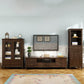 Traditional Wood TV Console Open Storage TV Media Stand with Drawers for Living Room Clearhalo 'furn' 'furn_tv_stands_entertainment_centers' 'Furniture' 'Living Room Furniture' 'TV Stands & Entertainment Centers' 'TV Stands & Media Storage Furniture' 'tv_stands_entertainment_centers' 6228025