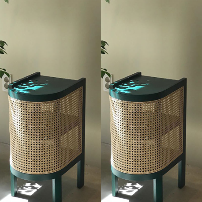 12 "W Modern Bedside Gabinet Accent Mesa de acento Nightshand con 3 estantes