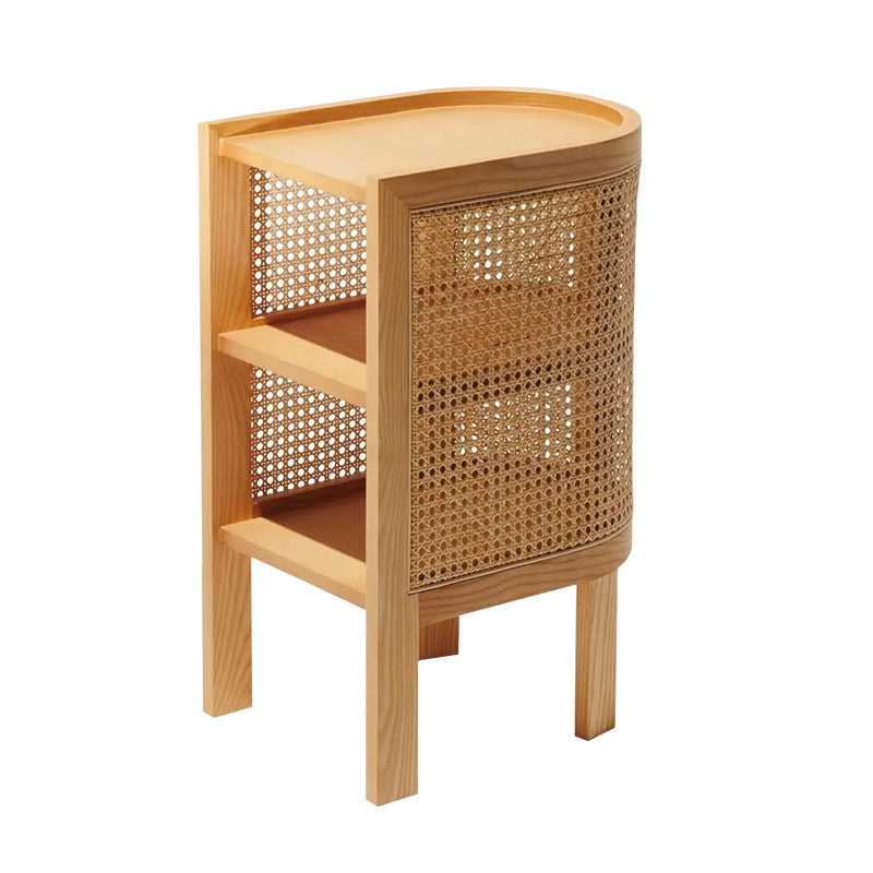 12 "W Modern Bedside Gabinet Accent Mesa de acento Nightshand con 3 estantes