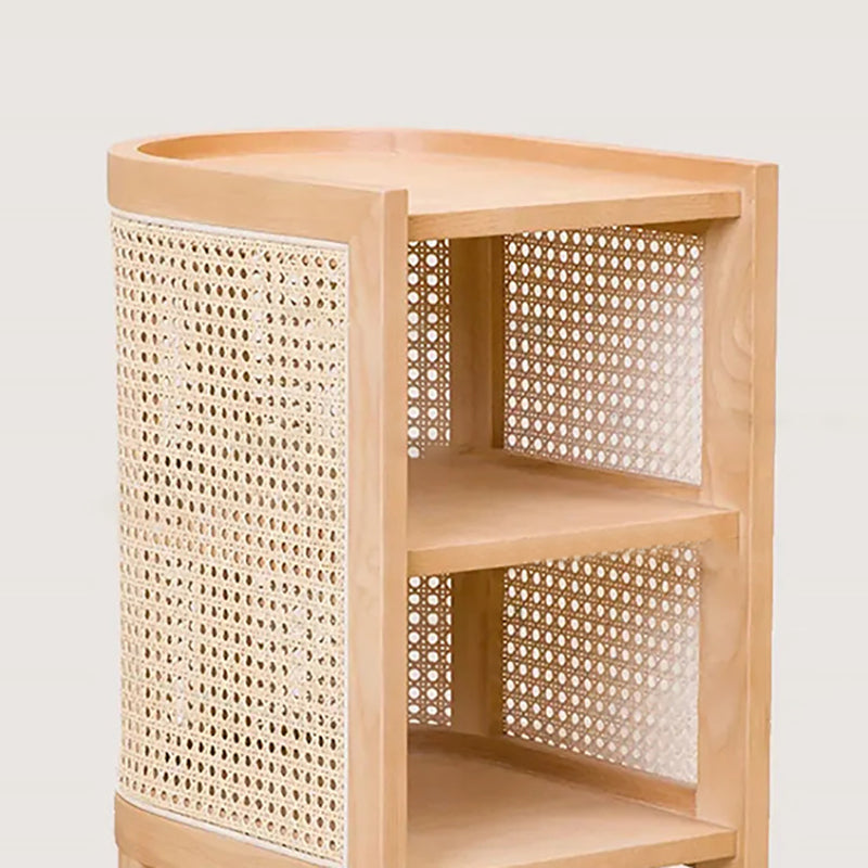 12 "W Modern Bedside Gabinet Accent Mesa de acento Nightshand con 3 estantes