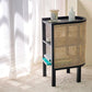 12 "W Modern Bedside Gabinet Accent Mesa de acento Nightshand con 3 estantes