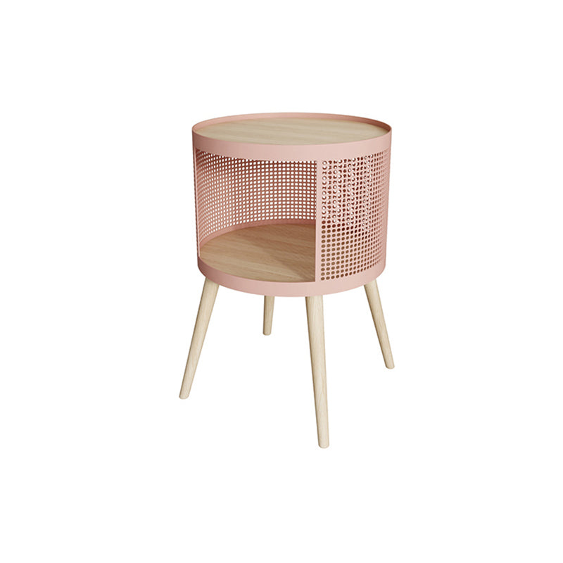 16 "W x 20" H Armadi a letto in legno massiccio comodino moderno con 2 ripiani per soggiorno