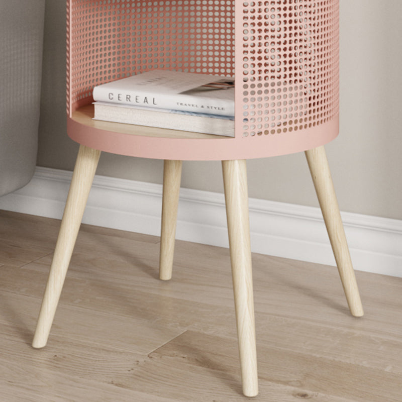 16 "W x 20" H Armadi a letto in legno massiccio comodino moderno con 2 ripiani per soggiorno