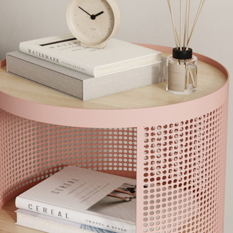 16 "W x 20" H Armadi a letto in legno massiccio comodino moderno con 2 ripiani per soggiorno