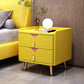 Solid Wood Bed Nightstand Contemporary Bedside Cabinet for Bedroom Yellow 1 Piece Clearhalo 'Bedroom Furniture' 'furn' 'furn_night_stand' 'Furniture' 'night_stand' 'Nightstands' 6228226