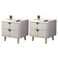 Solid Wood Bed Nightstand Contemporary Bedside Cabinet for Bedroom Yellow Blue 2 Piece Set Clearhalo 'Bedroom Furniture' 'furn' 'furn_night_stand' 'Furniture' 'night_stand' 'Nightstands' 6228229