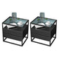 Solid Wood Bed Nightstand Contemporary Bedside Cabinet with Drawers Black 2 Piece Set Clearhalo 'Bedroom Furniture' 'furn' 'furn_night_stand' 'Furniture' 'night_stand' 'Nightstands' 6228245