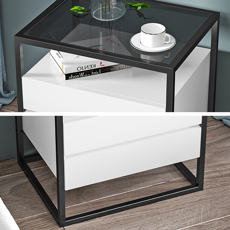 Solid Wood Bed Nightstand Contemporary Bedside Cabinet with Drawers Clearhalo 'Bedroom Furniture' 'furn' 'furn_night_stand' 'Furniture' 'night_stand' 'Nightstands' 6228254