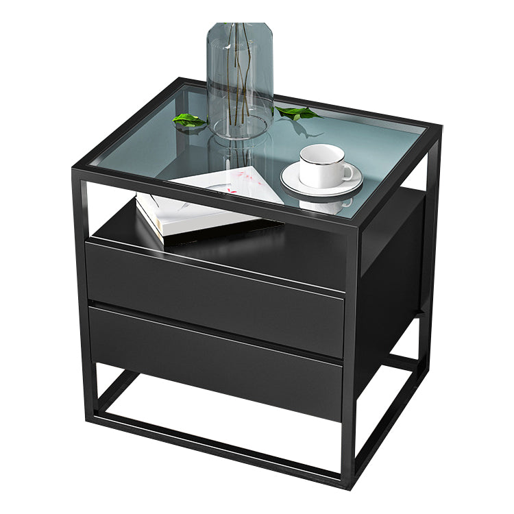 Solid Wood Bed Nightstand Contemporary Bedside Cabinet with Drawers Clearhalo 'Bedroom Furniture' 'furn' 'furn_night_stand' 'Furniture' 'night_stand' 'Nightstands' 6228255