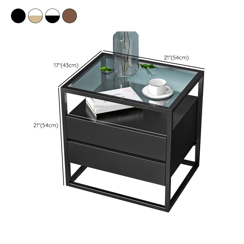 Solid Wood Bed Nightstand Contemporary Bedside Cabinet with Drawers Clearhalo 'Bedroom Furniture' 'furn' 'furn_night_stand' 'Furniture' 'night_stand' 'Nightstands' 6228261