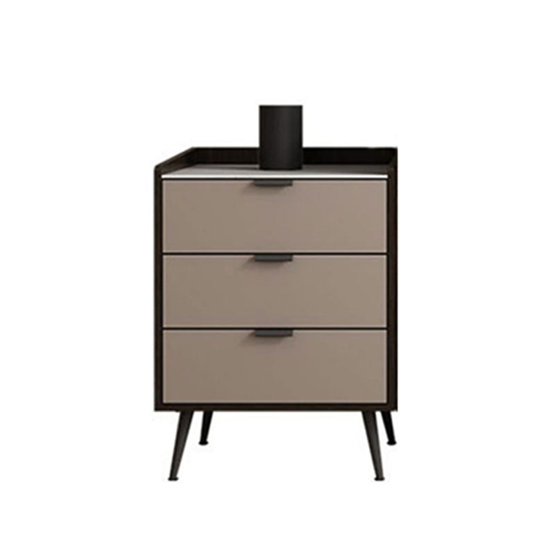 Commode de rangement verticale contemporaine en pierre pour chambre à coucher avec tiroirs