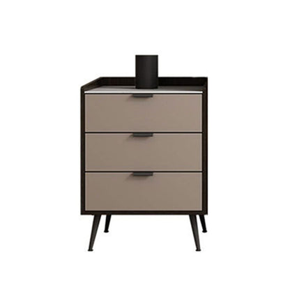 Commode de rangement verticale contemporaine en pierre pour chambre à coucher avec tiroirs