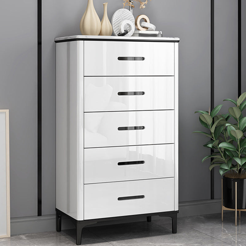 Contemporary Stone Chest Bedroom Storage Chest in White with Drawers 5 Clearhalo 'Bedroom Furniture' 'Dressers & Chests' 'dressers_chests' 'furn' 'furn_dressers_chests' 'Furniture' 6228326
