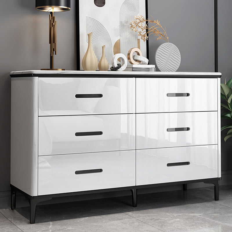 Contemporary Stone Chest Bedroom Storage Chest in White with Drawers 6 Clearhalo 'Bedroom Furniture' 'Dressers & Chests' 'dressers_chests' 'furn' 'furn_dressers_chests' 'Furniture' 6228328