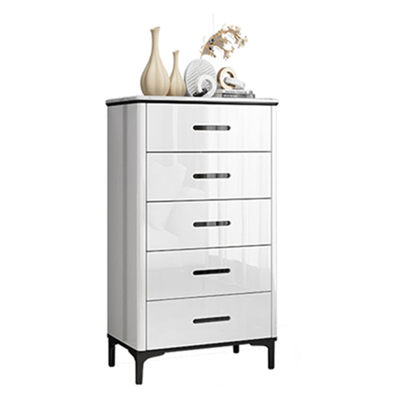 Contemporary Stone Chest Bedroom Storage Chest in White with Drawers Clearhalo 'Bedroom Furniture' 'Dressers & Chests' 'dressers_chests' 'furn' 'furn_dressers_chests' 'Furniture' 6228331