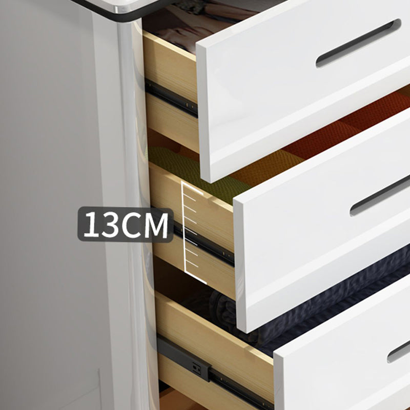 Contemporary Stone Chest Bedroom Storage Chest in White with Drawers Clearhalo 'Bedroom Furniture' 'Dressers & Chests' 'dressers_chests' 'furn' 'furn_dressers_chests' 'Furniture' 6228338