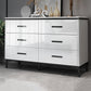 Contemporary Stone Chest Bedroom Storage Chest in White with Drawers Clearhalo 'Bedroom Furniture' 'Dressers & Chests' 'dressers_chests' 'furn' 'furn_dressers_chests' 'Furniture' 6228340