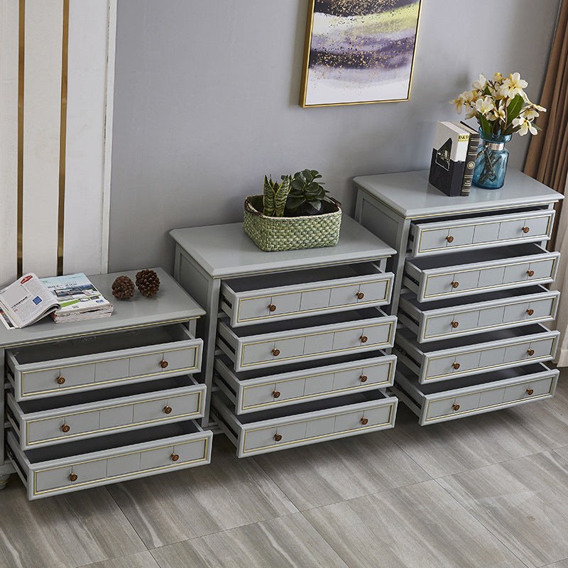 15.6 インチ W トラディショナル ドレッサー 無垢材収納チェスト 3/4/5 引き出し付き