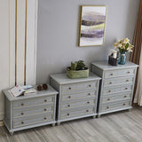 15.6-inch W Traditional Dresser Solid Wood Storage Chest with 3/4/5 Drawers
