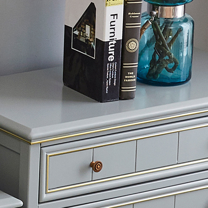 15.6 インチ W トラディショナル ドレッサー 無垢材収納チェスト 3/4/5 引き出し付き