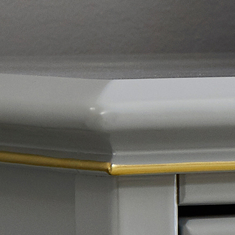 15.6 インチ W トラディショナル ドレッサー 無垢材収納チェスト 3/4/5 引き出し付き