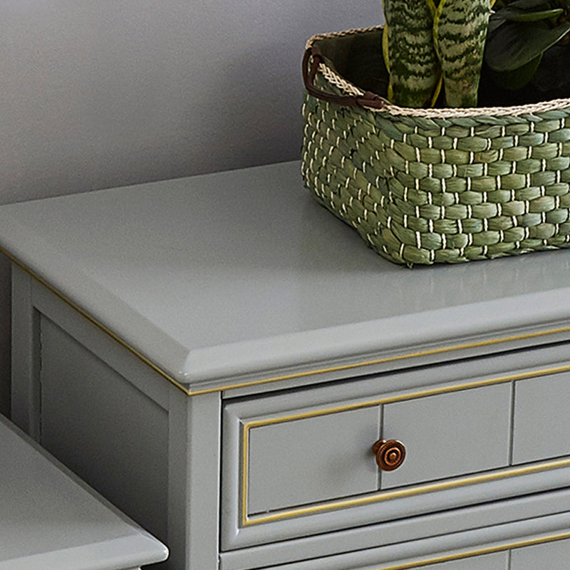 15.6 インチ W トラディショナル ドレッサー 無垢材収納チェスト 3/4/5 引き出し付き