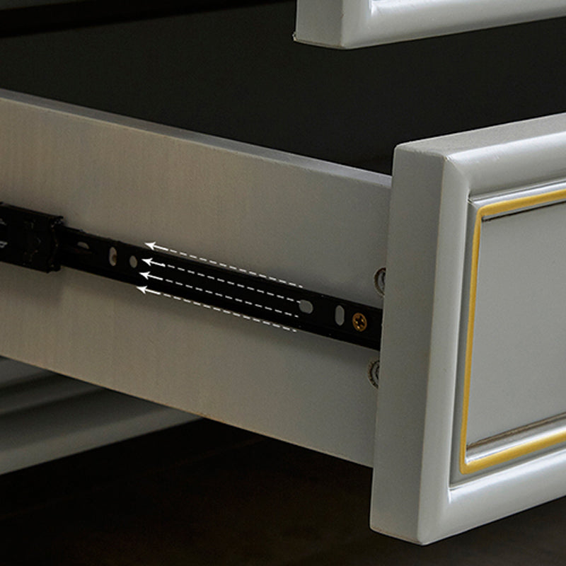 15.6 インチ W トラディショナル ドレッサー 無垢材収納チェスト 3/4/5 引き出し付き