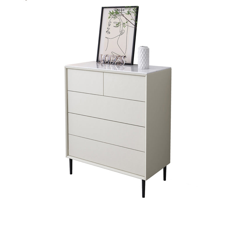 Coffre de rangement en bois pour chambre à coucher contemporaine, coffre de 15,7 po de large avec tiroirs