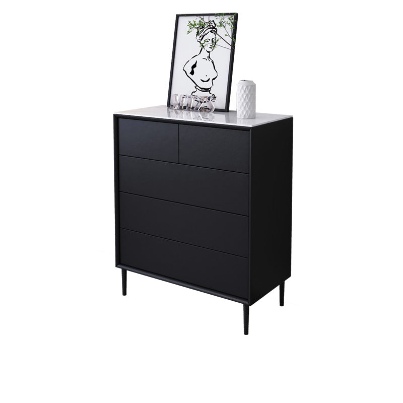 Coffre de rangement en bois pour chambre à coucher contemporaine, coffre de 15,7 po de large avec tiroirs