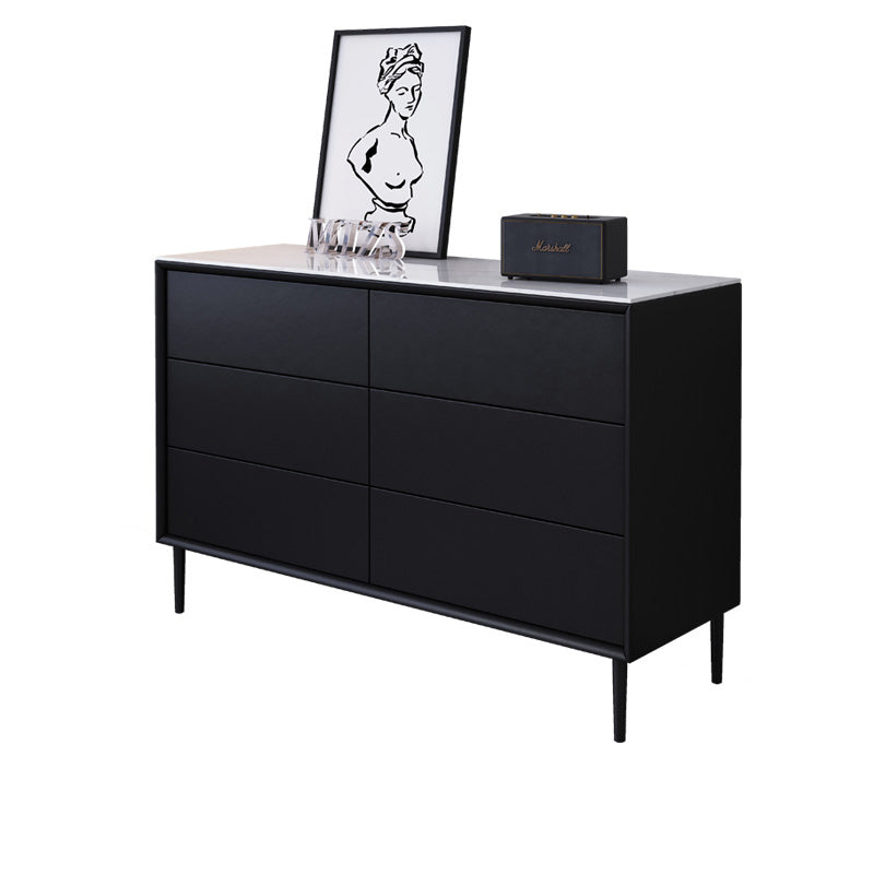 Coffre de rangement en bois pour chambre à coucher contemporaine, coffre de 15,7 po de large avec tiroirs