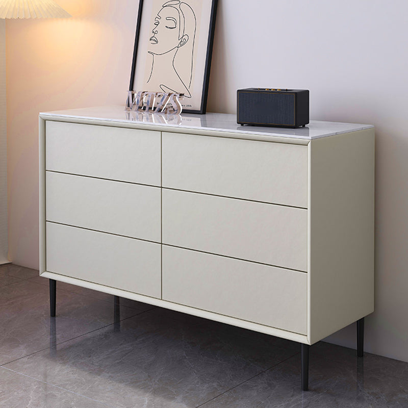 Coffre de rangement en bois pour chambre à coucher contemporaine, coffre de 15,7 po de large avec tiroirs