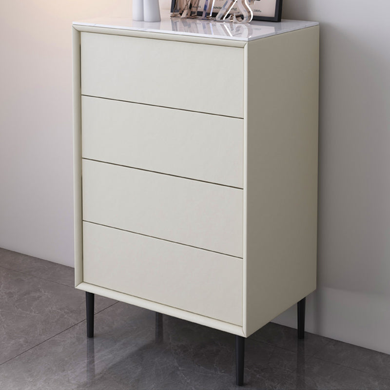 Coffre de rangement en bois pour chambre à coucher contemporaine, coffre de 15,7 po de large avec tiroirs