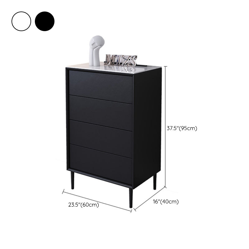 Coffre de rangement en bois pour chambre à coucher contemporaine, coffre de 15,7 po de large avec tiroirs