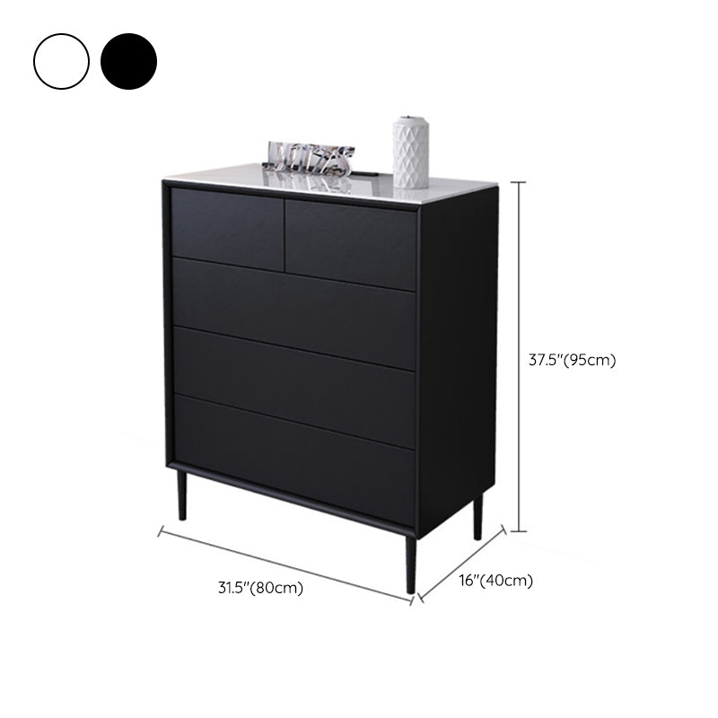 Coffre de rangement en bois pour chambre à coucher contemporaine, coffre de 15,7 po de large avec tiroirs