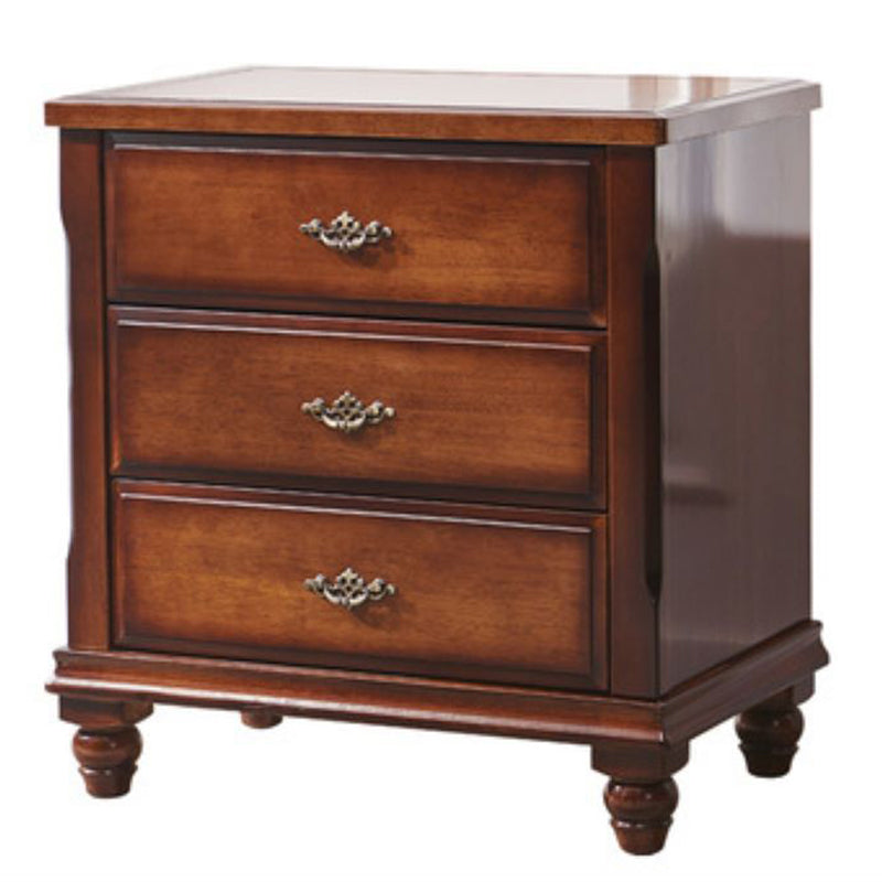Traditional Storage Chest Solid Wood Storage Chest Dresser with 3/4 Drawers Nut-Brown 3 Clearhalo 'Bedroom Furniture' 'Dressers & Chests' 'dressers_chests' 'furn' 'furn_dressers_chests' 'Furniture' 6228412