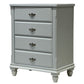 Traditional Storage Chest Solid Wood Storage Chest Dresser with 3/4 Drawers Grey 4 Clearhalo 'Bedroom Furniture' 'Dressers & Chests' 'dressers_chests' 'furn' 'furn_dressers_chests' 'Furniture' 6228416