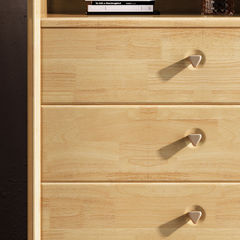 Commode de rangement en bois massif, commode de rangement moderne avec 3/4/5 tiroirs