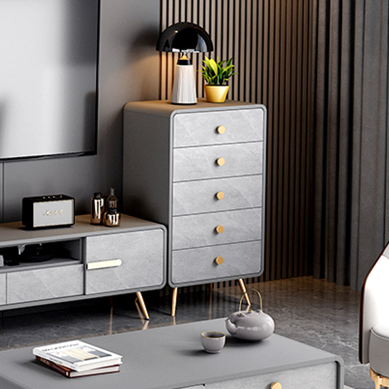 Glam Kommode aus Holz mit 3/4/5 Schubladen