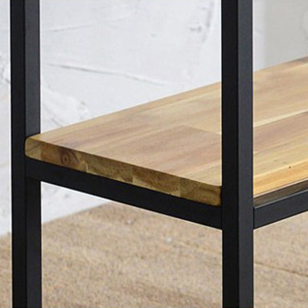 ミッドセンチュリーモダンコンソールソファテーブルアンティークフィニッシュコンソールアクセントテーブル