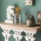 French Country Console Table Distressed Wood Accent Table for Hall