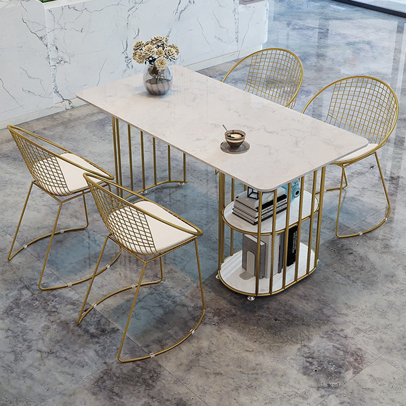 Traditional Luxury Dining Table Rectangle Dining Table for Dining Room