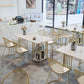 Traditional Luxury Dining Table Rectangle Dining Table for Dining Room